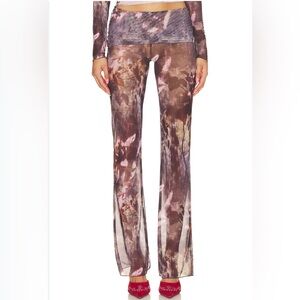 Jaded London Multicolor Patterned Flare Pants